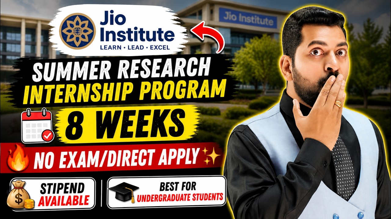 Jio Summer Internship 2026 | New Internships for Students | Free Internship for students | Jio