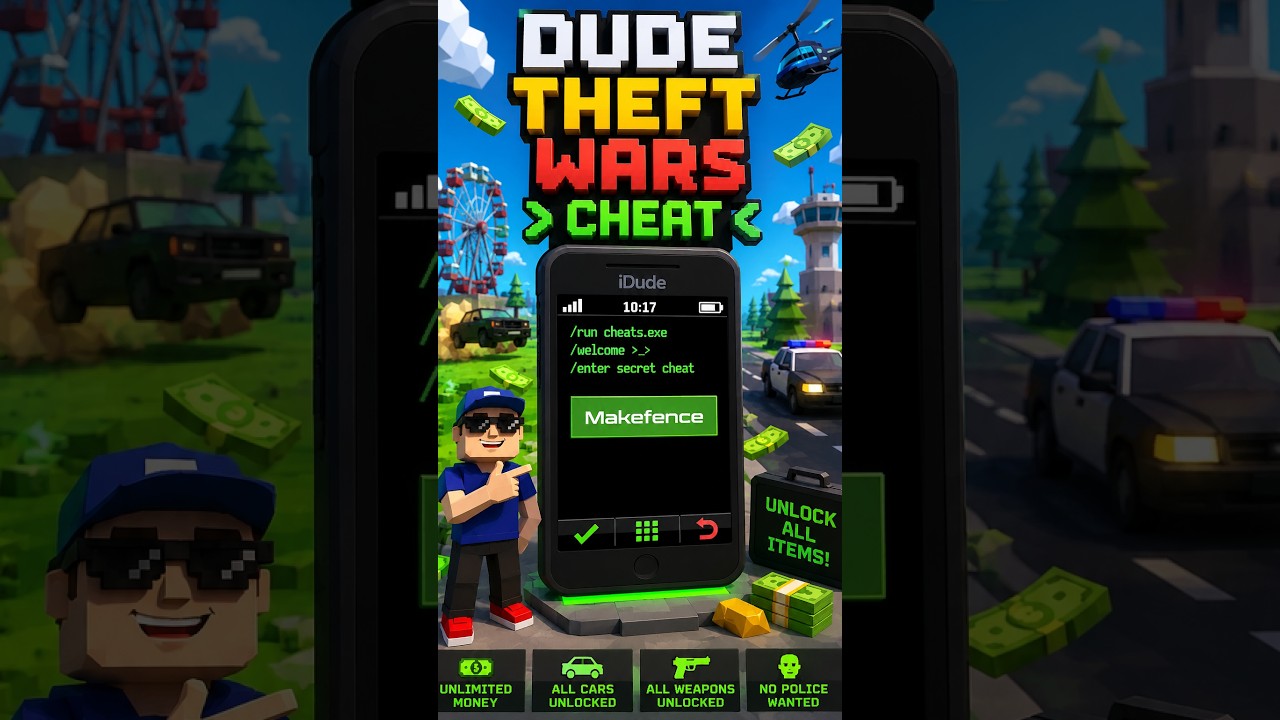 Dude Theft wars cheat - makefence