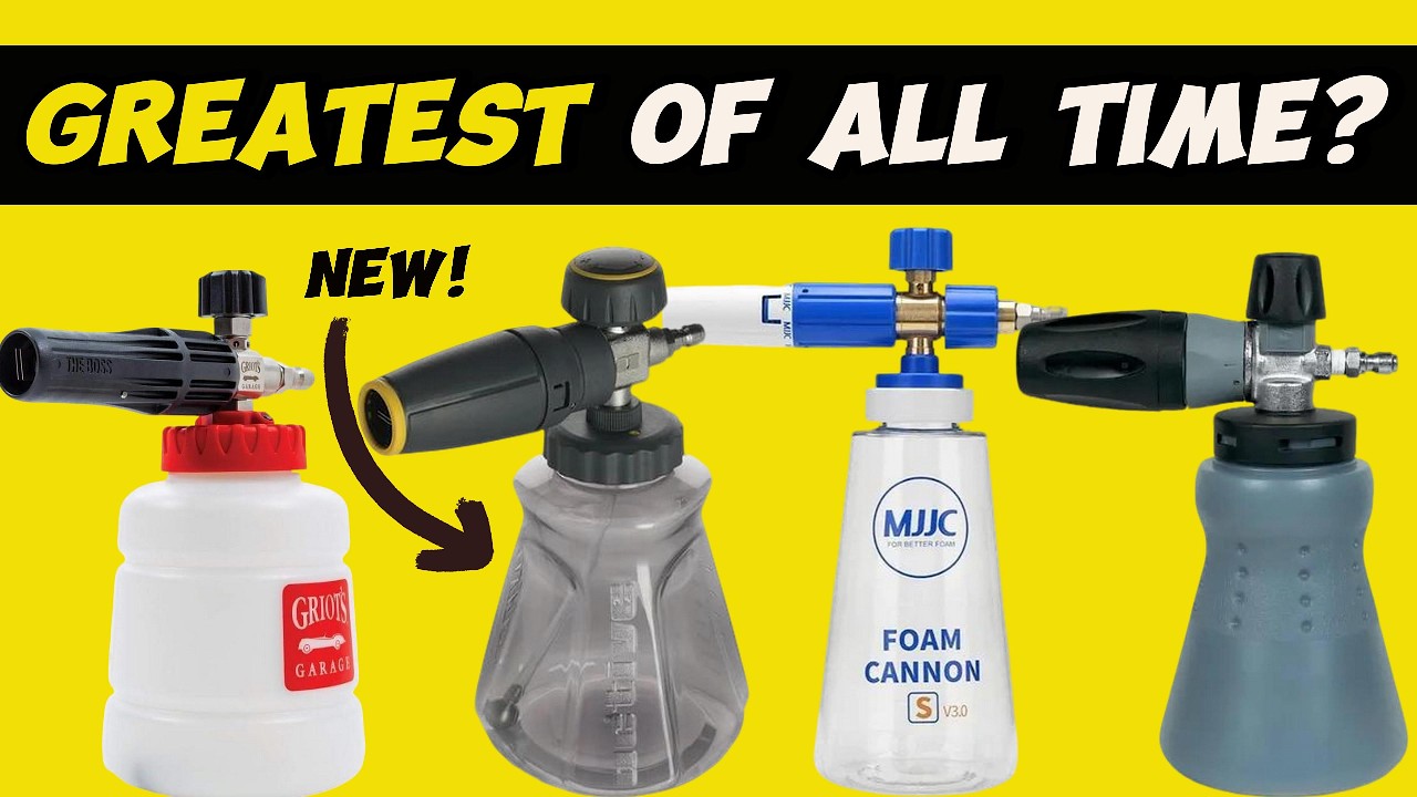 🔥(NEW) Active Foam Cannon Test & Comparison | MJJC Foam Cannon| Griots Foam Cannon | MTM Foam Cannon