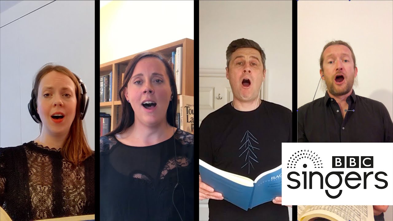 The BBC Singers sing the Final Movement from their 30 Minute St Matthew Passion  (Home Recording)