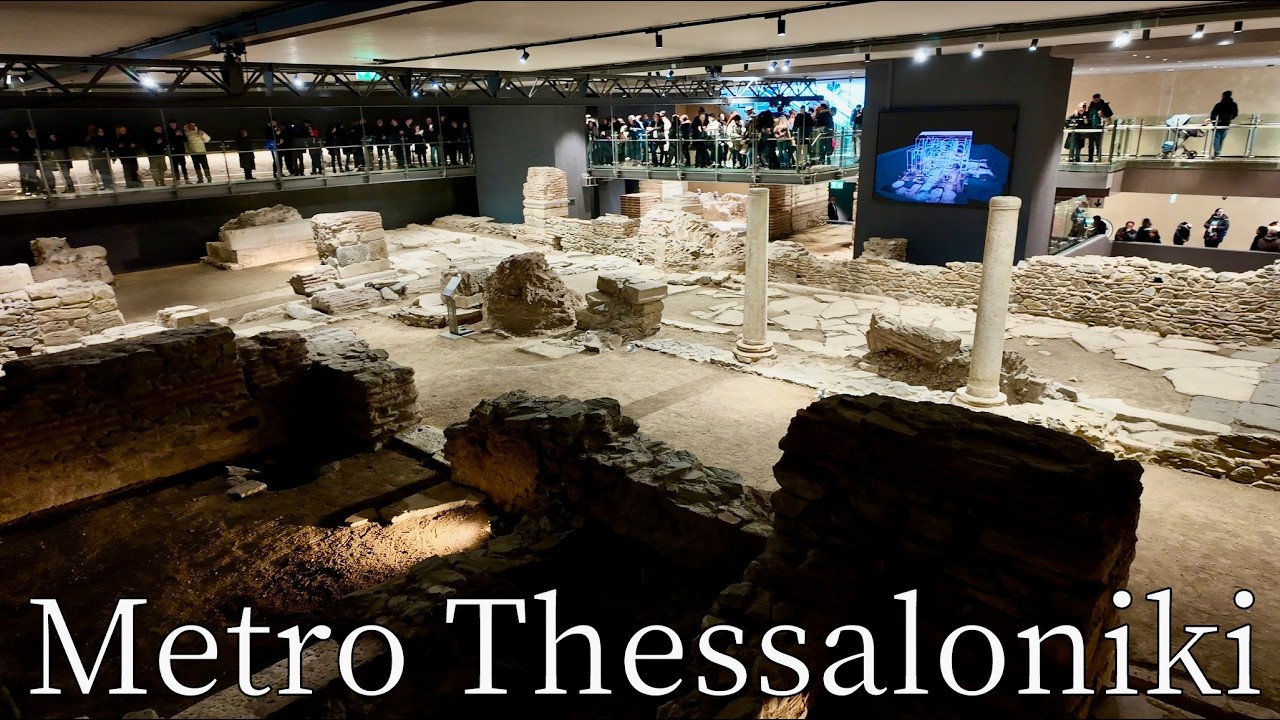 Thessaloniki Metro, Greece - From Antiquity to Modernity [4K]. #metro