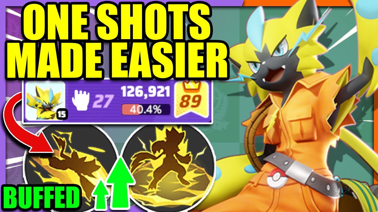 27 KO's with this BUFFED ZERAORA BUILD | Pokemon Unite