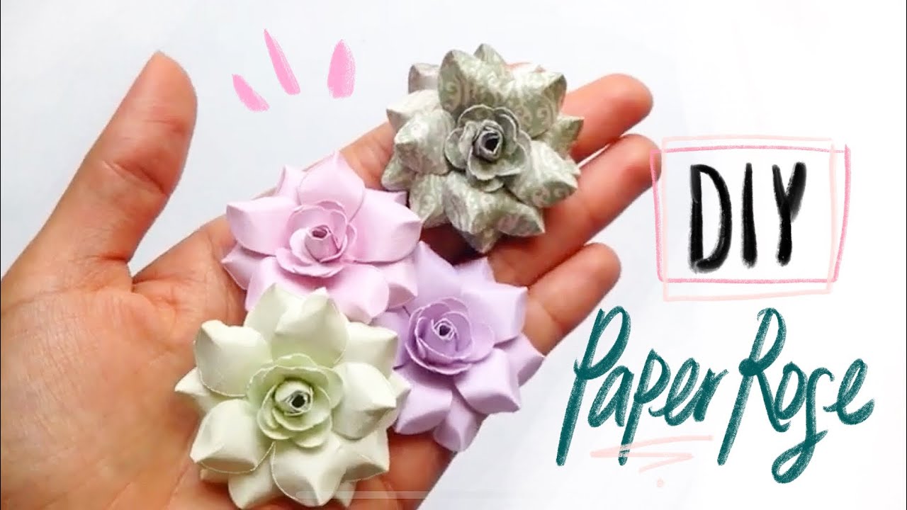 DIY PAPER ROSE TUTORIAL