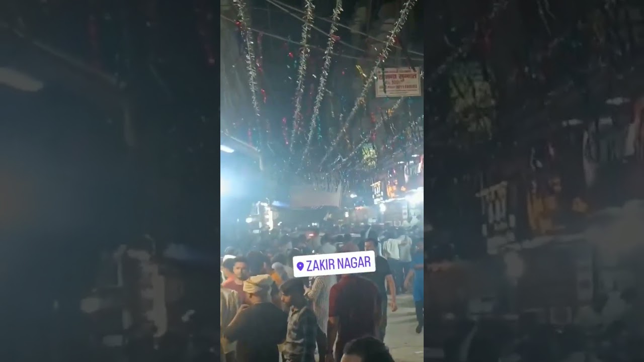 Ramadan Night at Zakir Nagar New Delhi #shorts #viral #delhi #india #youtubeshorts