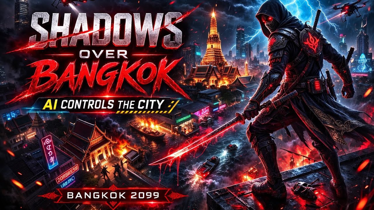 Shadows Over Bangkok (Official Music Video) | Cyberpunk AI Rebellion 2099