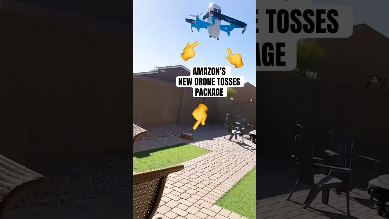 Amazon&rsquo;s NEW DRONE can destroy your packages?! #amazon #drone #fail