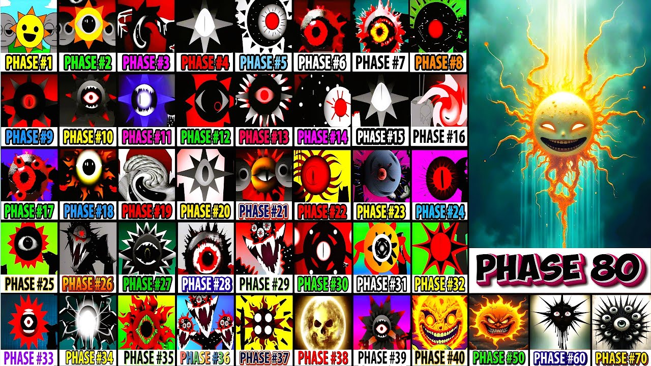 Incredibox Sprunki Mix All Phases: Phase 10 VS Phase 20 VS Phase 30 VS Phase 40 VS Phase 50-60-70-80