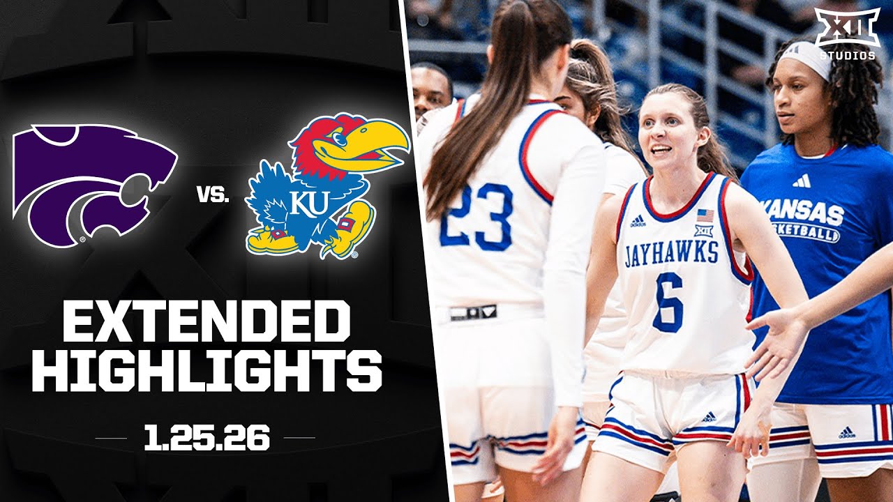 Kansas State vs. Kansas Extended Highlights | 2025-26 Big 12 Women's Basketball