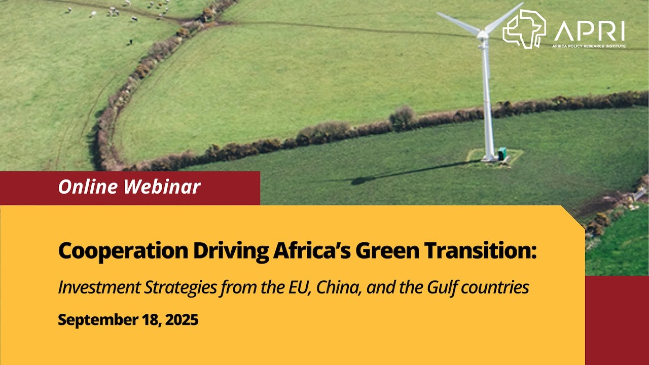 Driving Africa’s Green Transition - Investment Strategies from the EU, China, and the Gulf countries