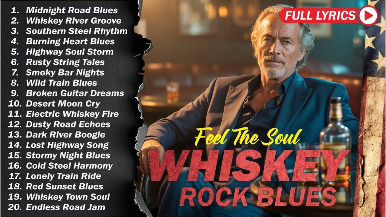 Whiskey Shadows | Slow Blues Rock Guitar for Peaceful Moments