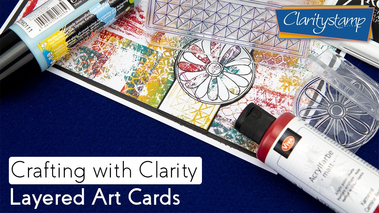 Gel Press How To - Layered Art Cards