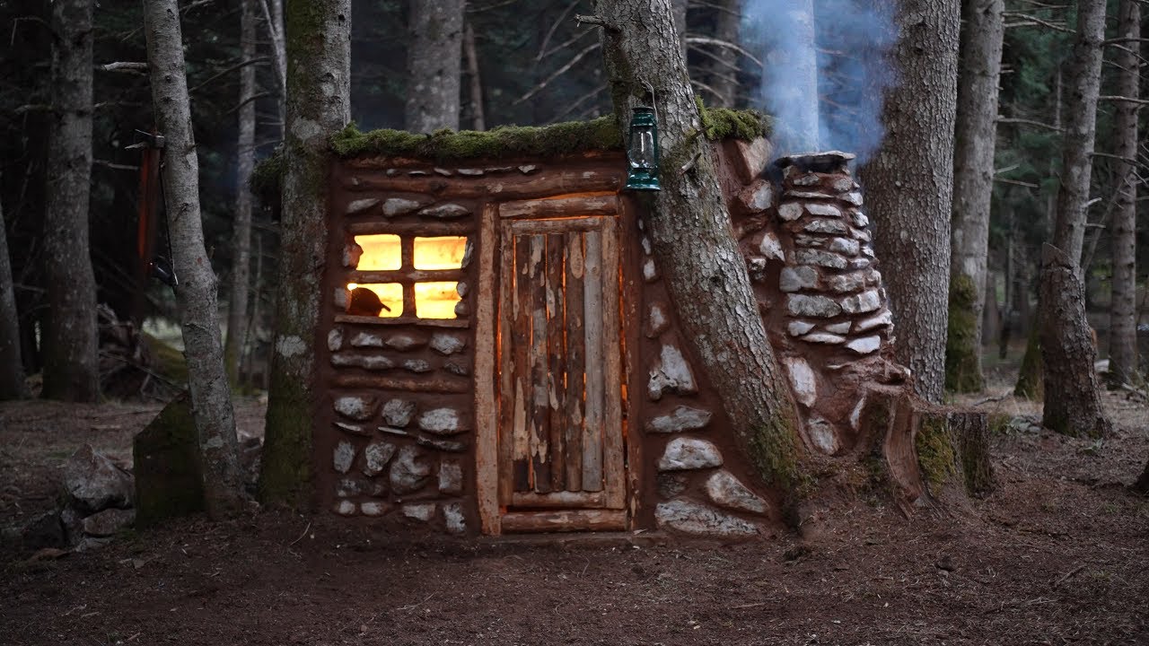 Build a fairytale house in the woods. Cozy and warm with a stove made of red clay and stones.Skills