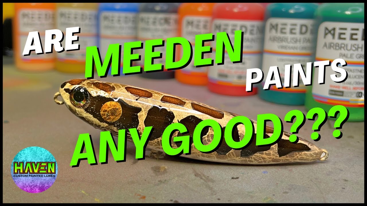 Painting a TOPWATER FROG using Meeden Paints!