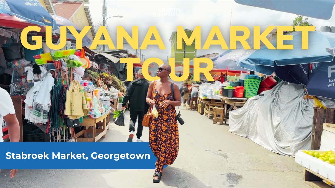 Guyana Market Food Tour: Trying Fruits I've Never Seen Before! | Stabroek Market, Georgetown