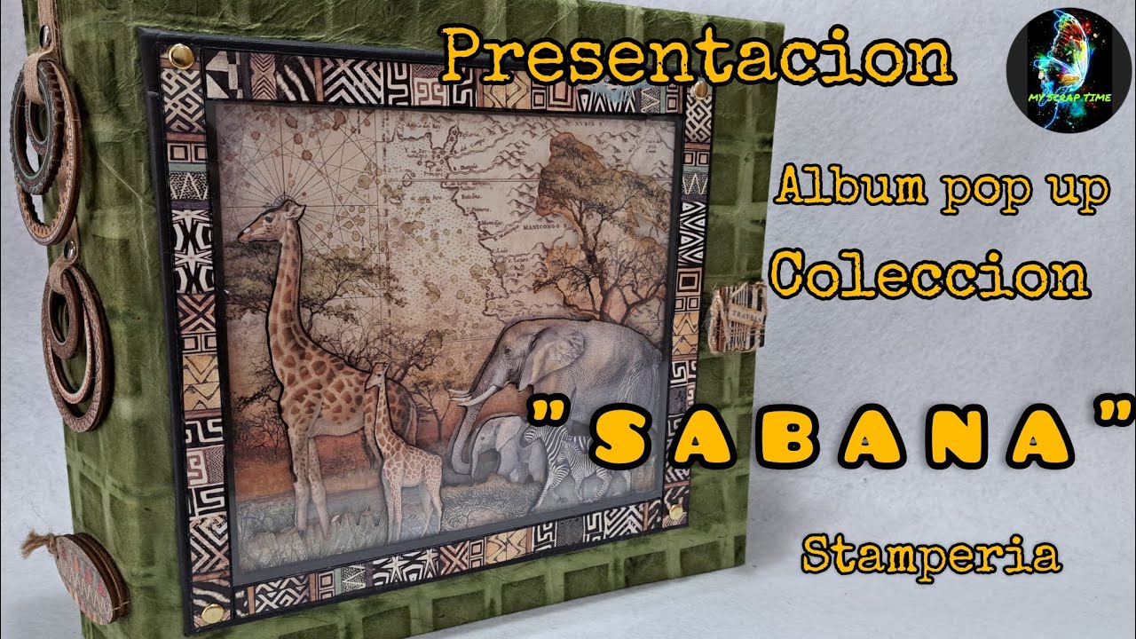 ALBUM POP-UP "SABANA" de Stamperia, PRESENTACION.