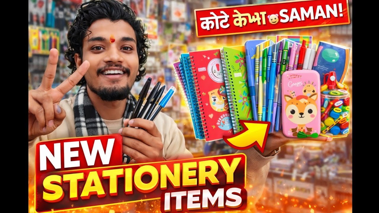 “Stationery Shop Mein Aaya Naya Samaan 😍 | New Stock Unboxing | Students Must Watch