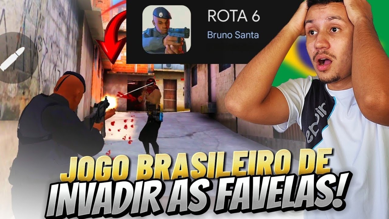 ROTA 6: NOVO JOGO BRASILEIRO de INVADIR as FAVELAS!!! 🔥 POLÍCIA e LADRÃO (Versão Beta)