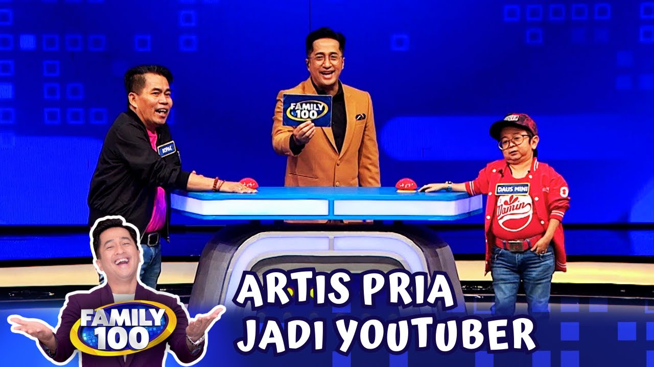 Bopak Castello & Daus Mini Adu Tebak Artis Yang Jadi Youtuber - Family 100