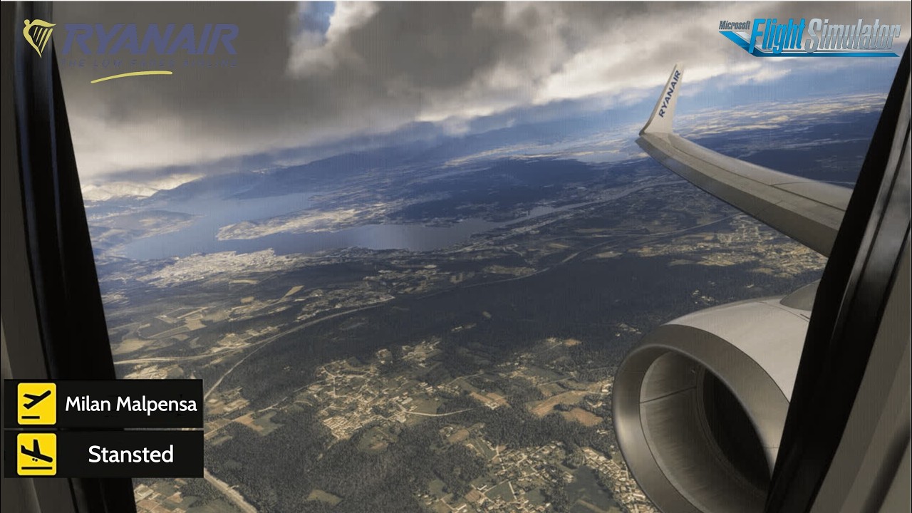 Milan Malpensa to Stansted - MSFS 2024 - Ryanair - VATSIM