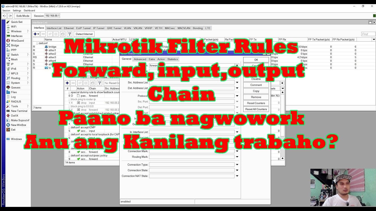 Network Engineer Life : MikroTik Firewall Filter Rules (Forward, Input, Output,) chain how it works