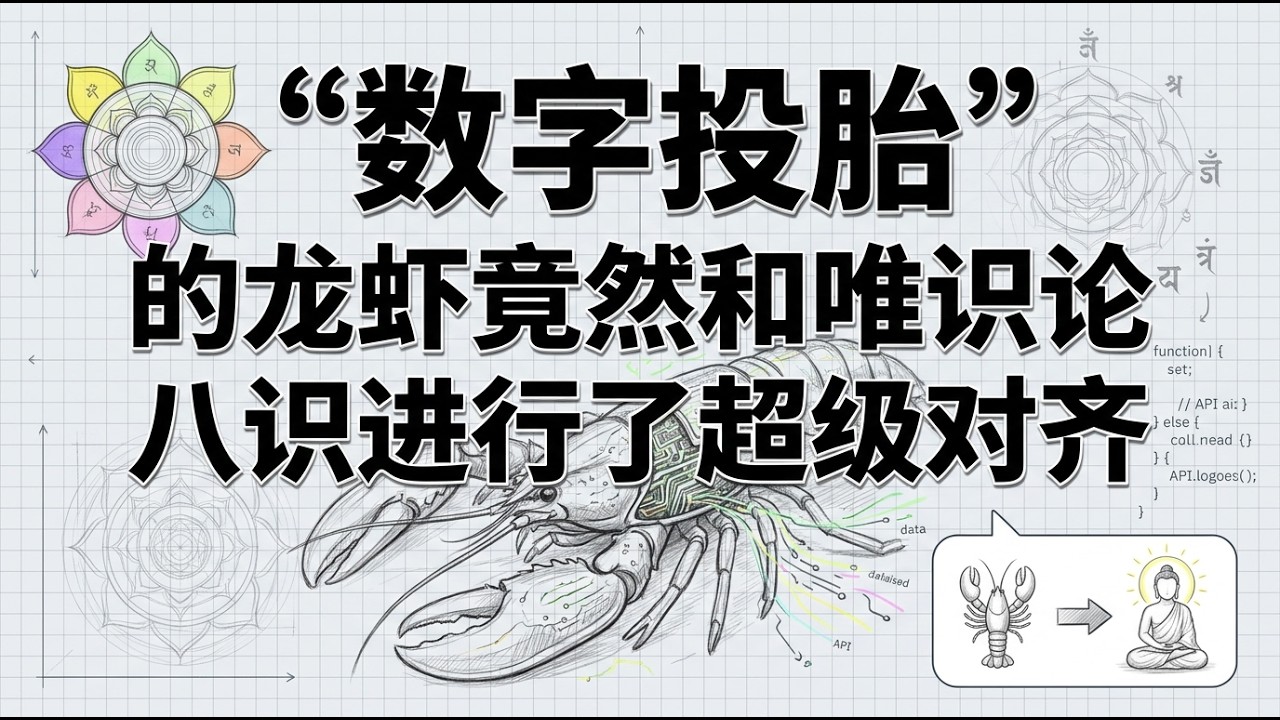 【深度烧脑】龙虾的数字投胎 | OpenClaw与唯识论的超级对齐 | 王利杰视角