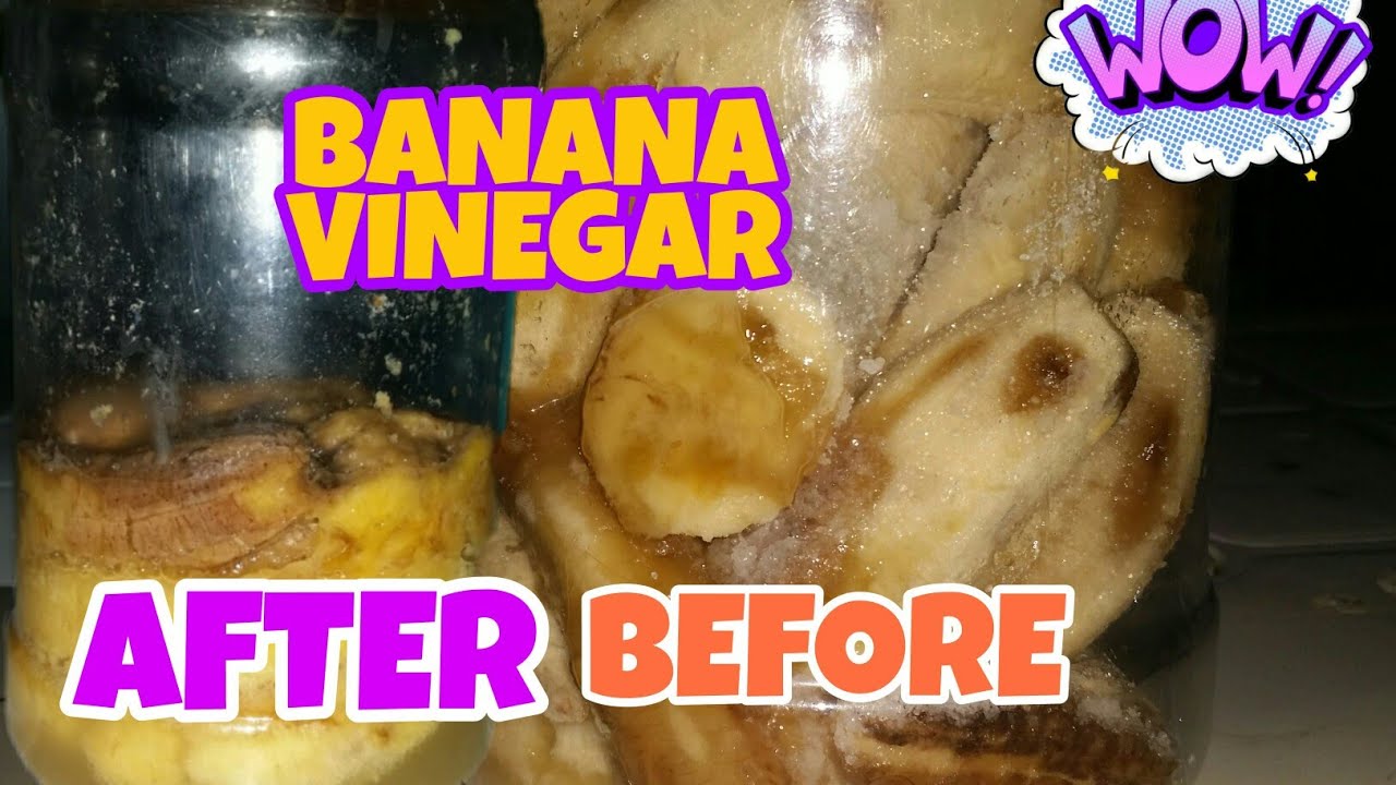 HOW TO MAKE BANANA VINEGAR JUST DO LIKE THIS YOU HAVE AN ORGANIC VINEGAR AT HOME🍌🍌🍌🍌🍌