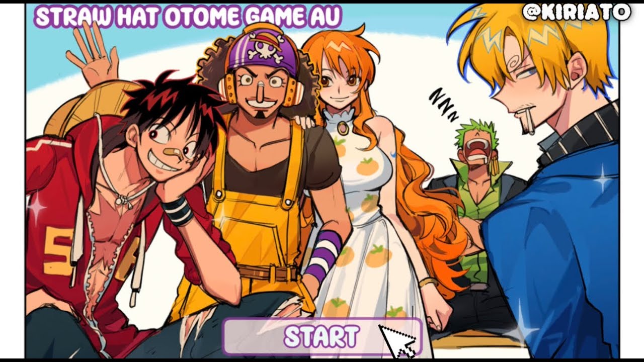 [Редактирование комикса] OnePiece Straw Hats ОТОМЕ GAME AU! (И новости о кистях Procreate)