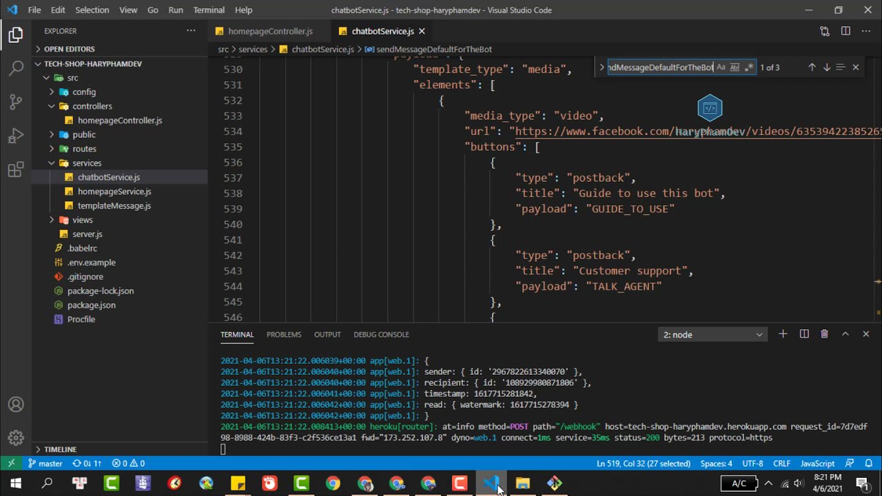 #5 Fixing code every night - Why oneday my Facebook chatbot doesn't work, but it used to work before