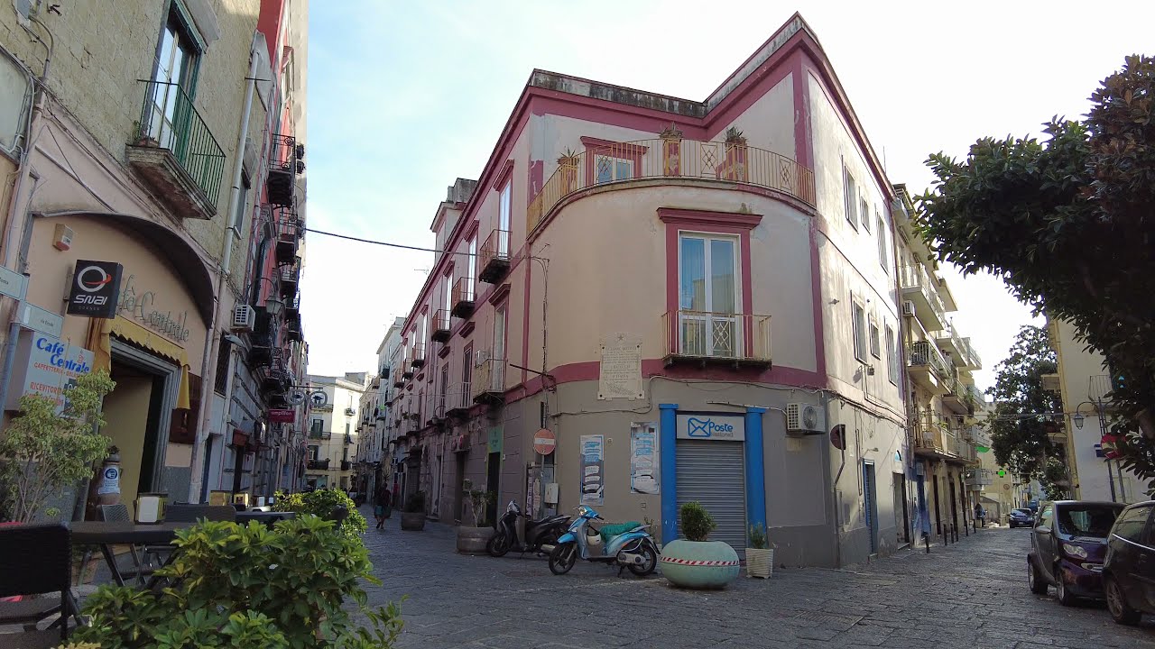 Bacoli village in Naples, Italy - 4K Walk