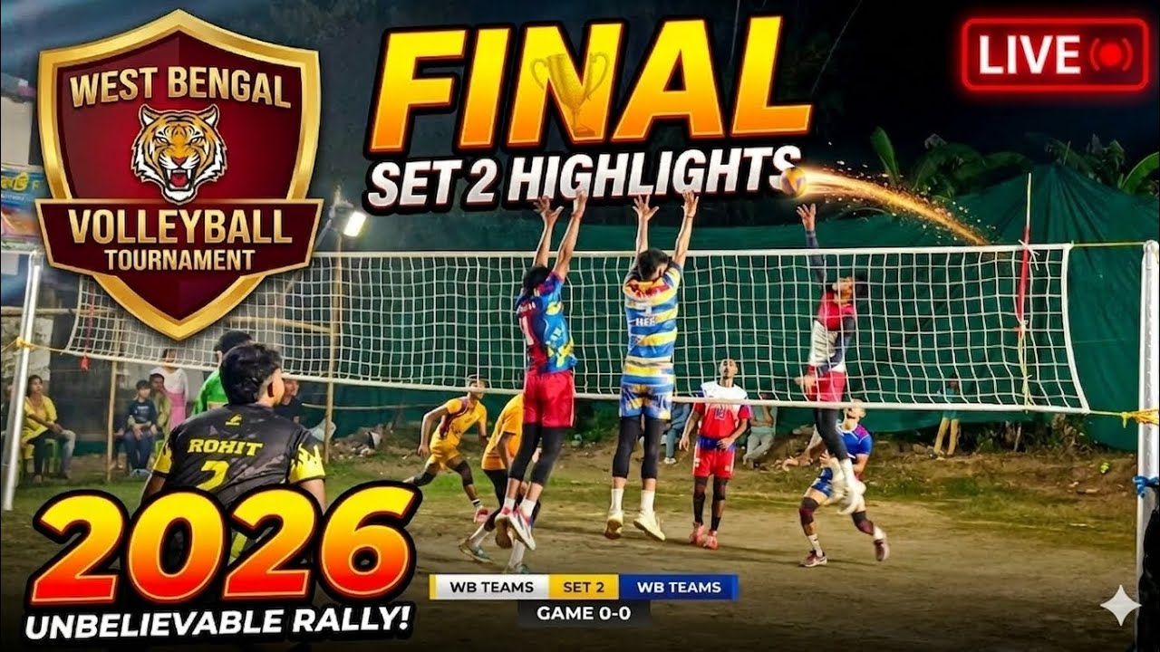 West Bengal volleyball tournament 2026 final set 2 is varry hard #lick 