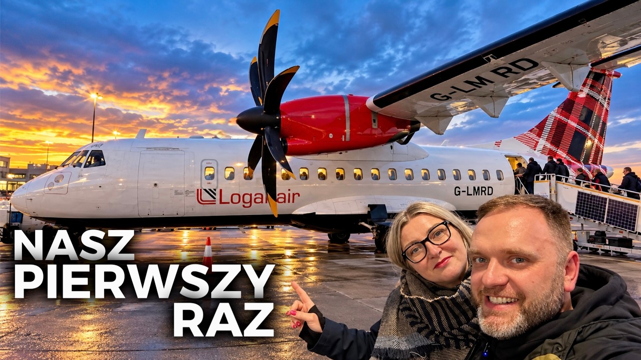 Pierwszy raz TURBOŚMIGŁOWYM! Loganair ATR 42 z Inverness do Manchesteru