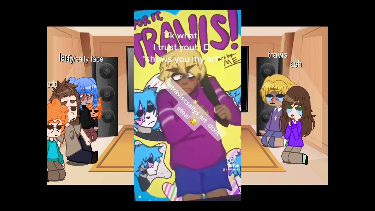 Sally face react to saves / travis x sal
