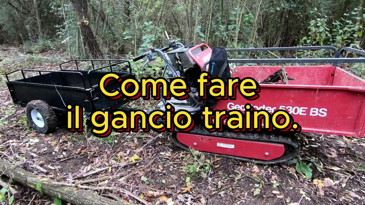 Gancio traino motocarriola