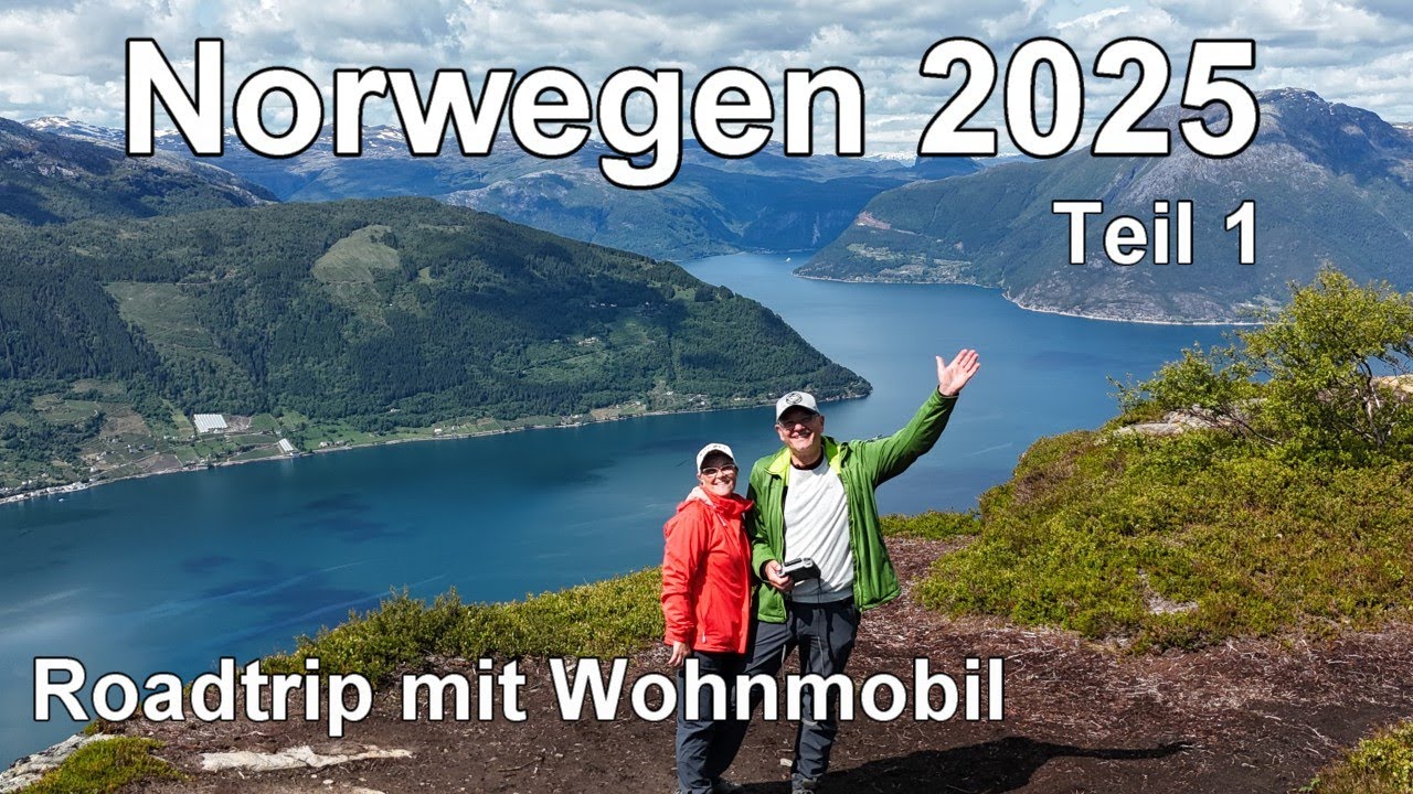 Norwegen mit Wohnmobil, Camping am Hardangerfjord und Vøringfossen
