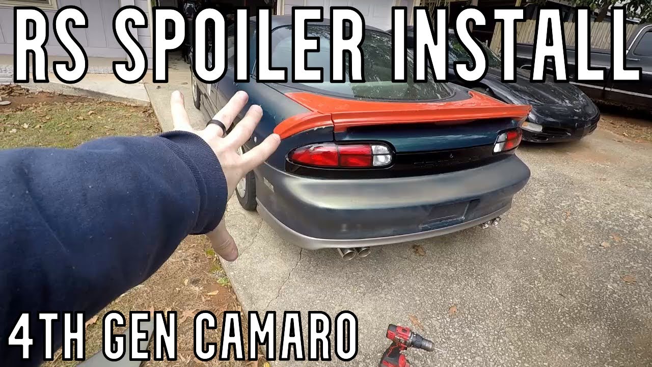 Установка спойлера RS на Camaro 4-го поколения