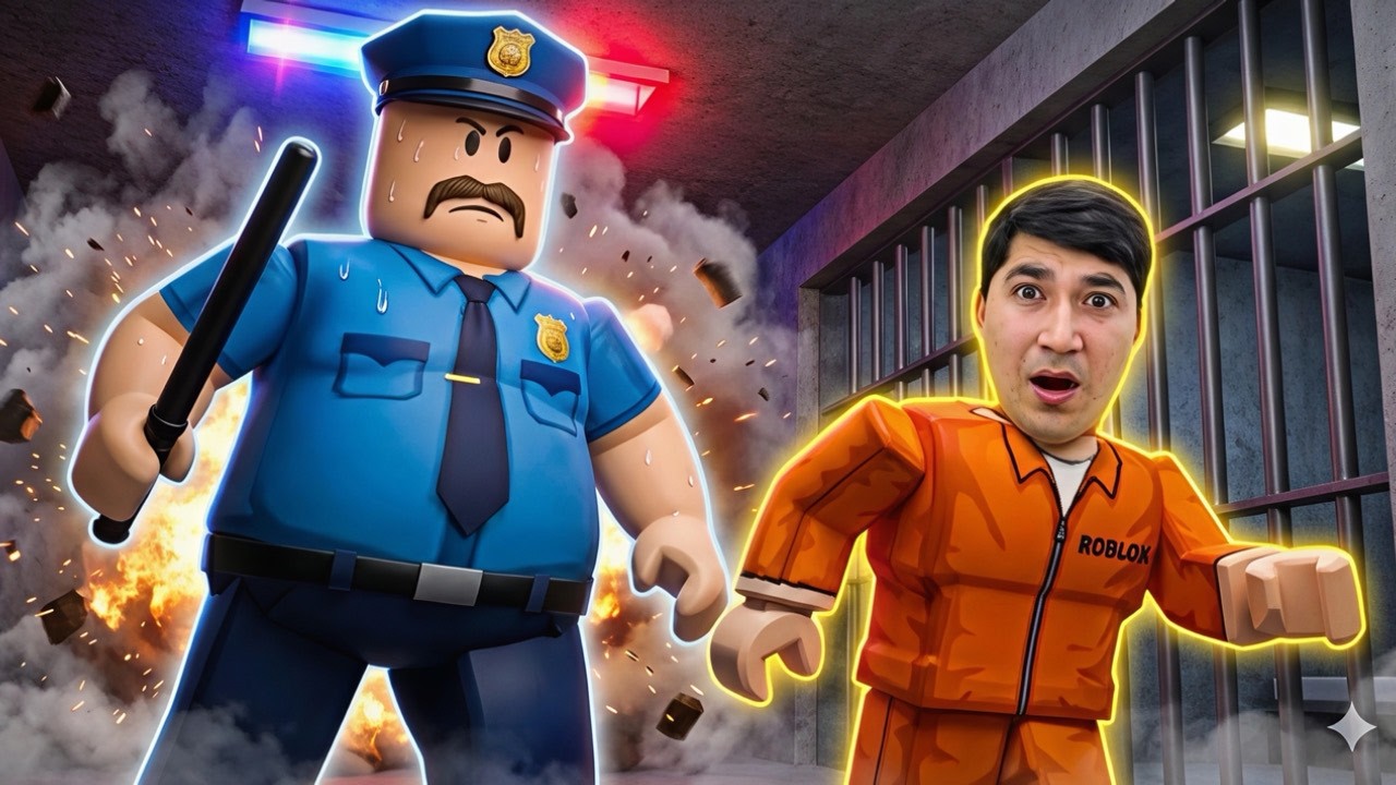 Roblox Lekin Yovuz PALITSIYACHIDAN Qochishimiz Kerak
