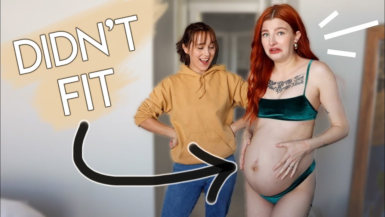 TRYING ON BIKINIS 9 MONTHS PREGNANT