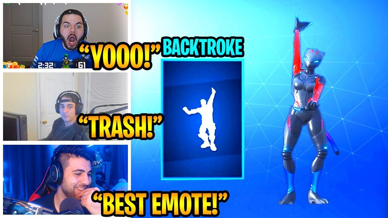 STREAMERS Reacts TO *NEW* 'Backstroke' Emote/DANCE In Fortnite! (Sypher, Cloak, CouRage etc)