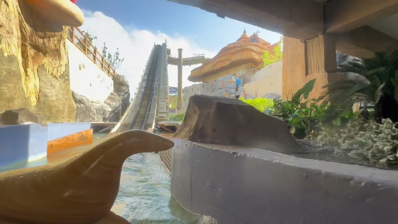 Водные американские горки в Lotte World Adventure Busan 2 #busan #busantravel #busan #themepark