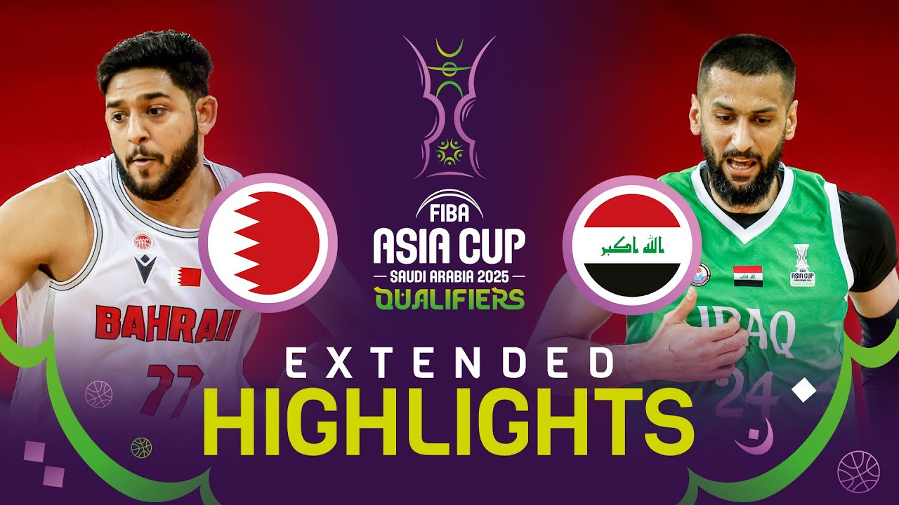Bahrain  v Iraq  | Extended Highlights | FIBA Asia Cup 2025 Qualifiers