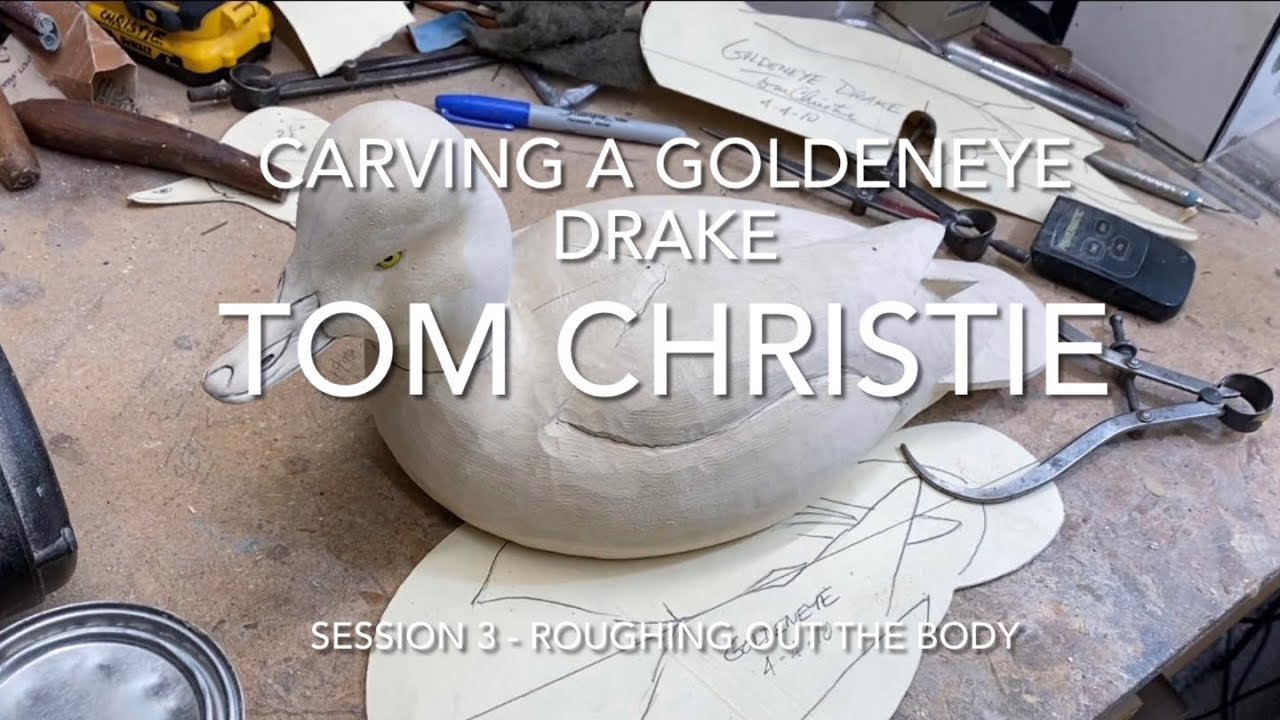 Carving a Goldeneye Drake Session 3 - Roughing out the body