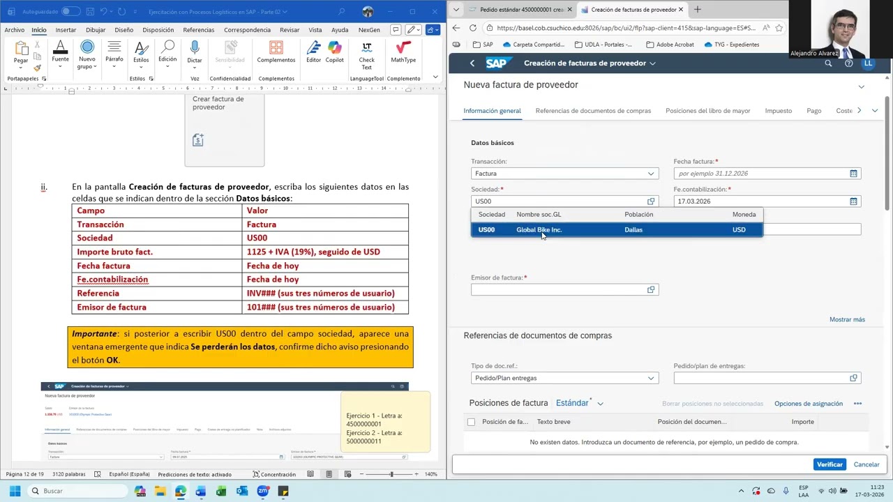 Parte 02 - Ejercicio 03 - Utilización de SAP Versión 4.2 - Procesos Logísticos