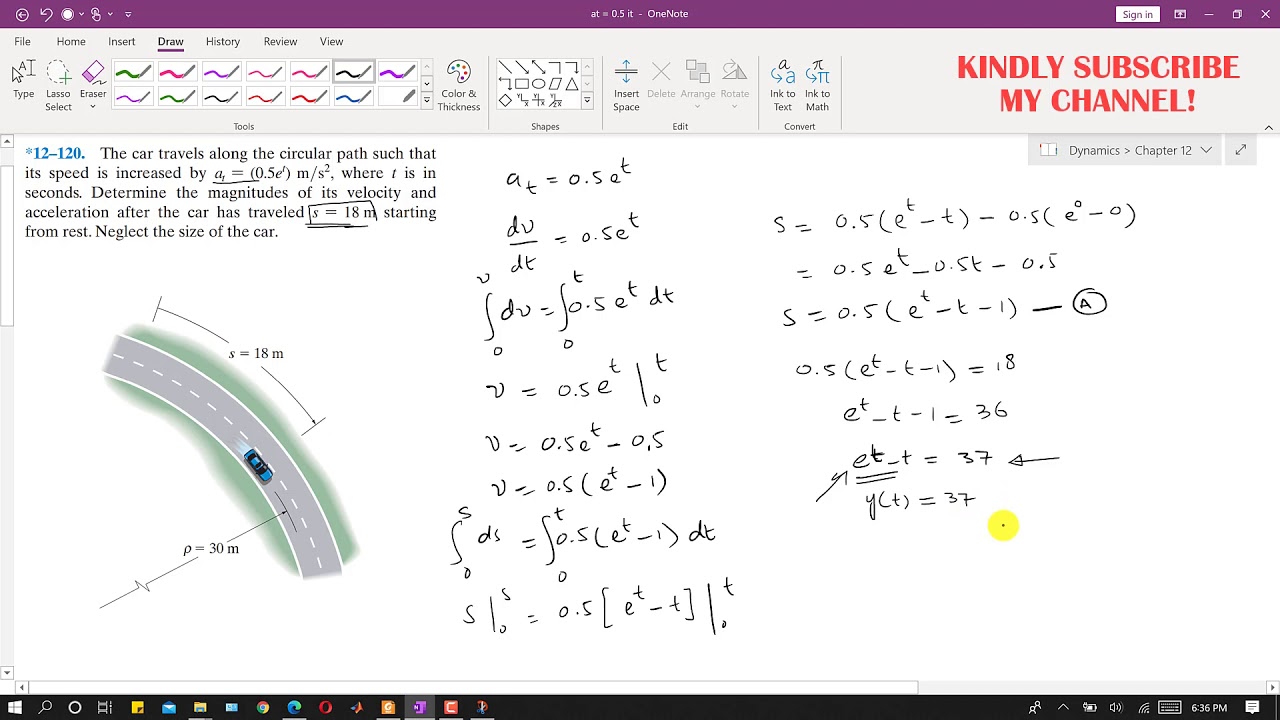 12-120 | Curvilinear Motion | Engineering Dynamics Hibbeler 14th Edition | Engineers Academy