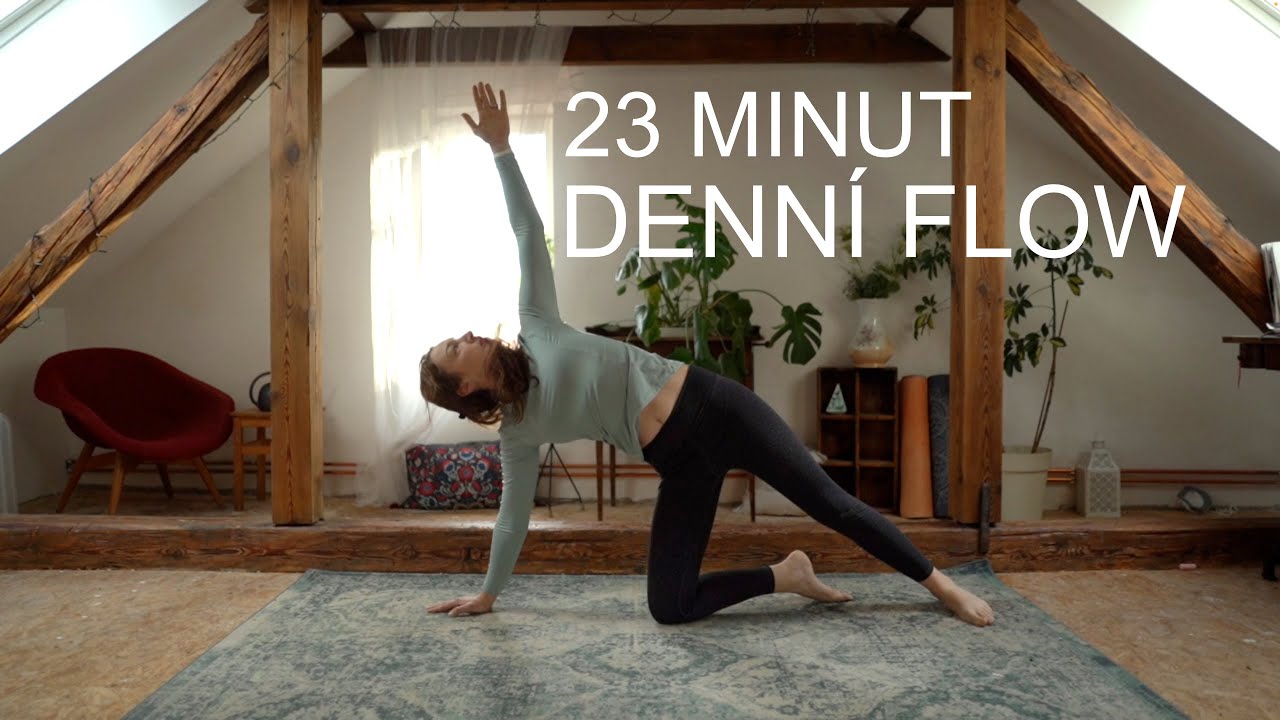 23 MINUT DENNÍ FLOW JÓGY | Posílení a protažení celého těla