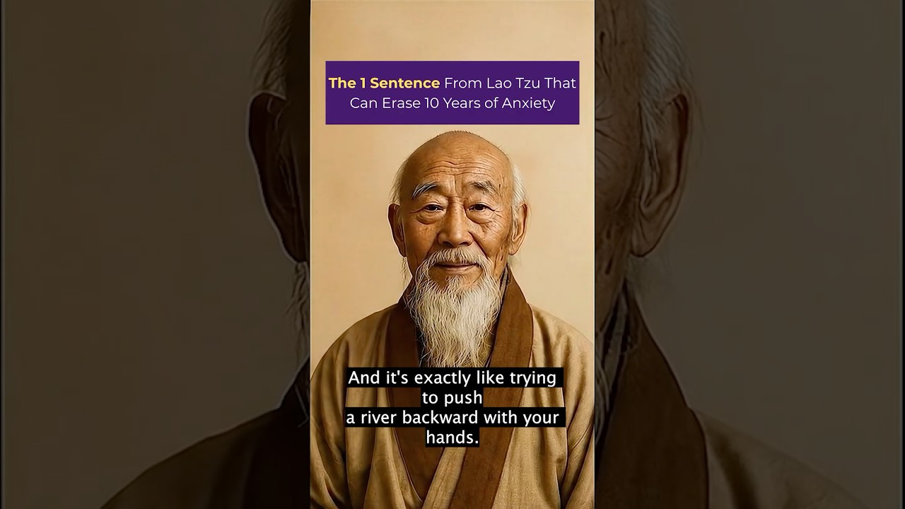 The 1 Sentence From Lao Tzu That Can Erase 10 Years of Anxiety | Ancient Taoist Secret