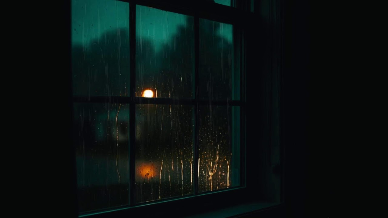 🌙 Late Night Rain Ambience: Warm Lights & Peaceful Mind for Better Sleep