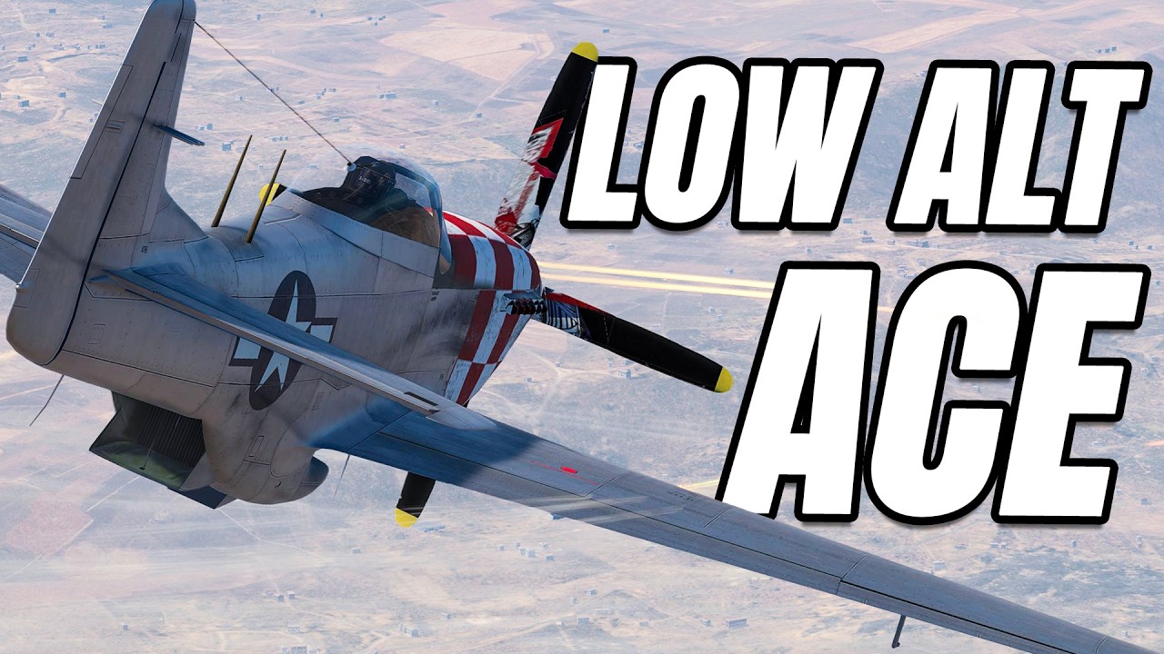 War Thunder P-51D-20 Mustang &mdash; Пять сбитых самолётов, без возможности набора высоты вбок.