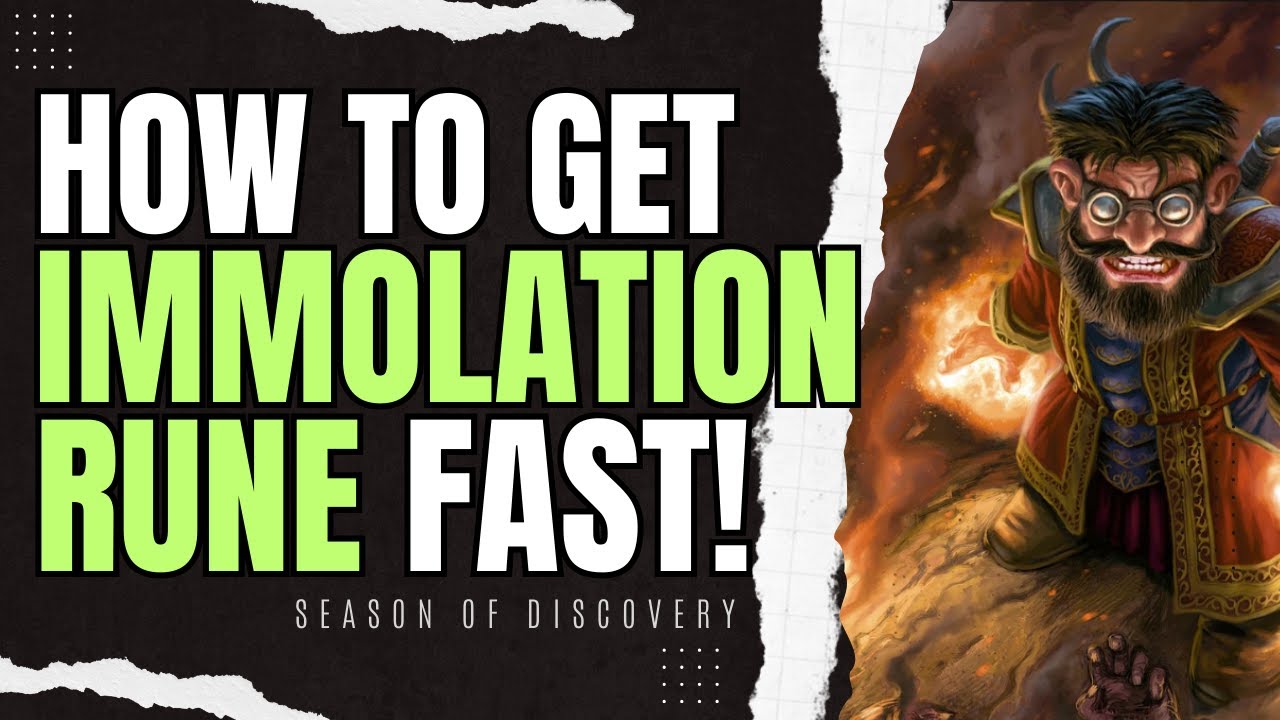 How to Unlock Immolation Aura Rune FAST! - Season of Discovery  - Warlock Runes - World of Warcraft