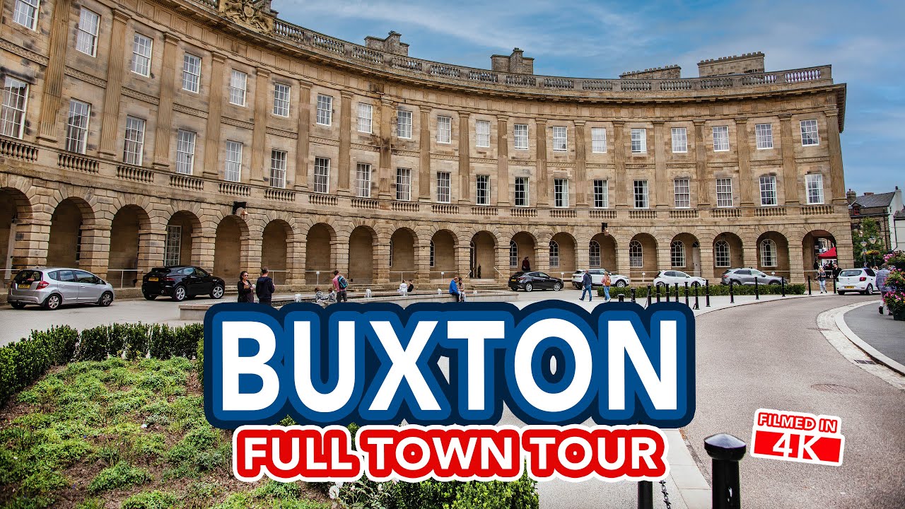 BUXTON | Walk through Buxton Derbyshire England - Filmed in 4K