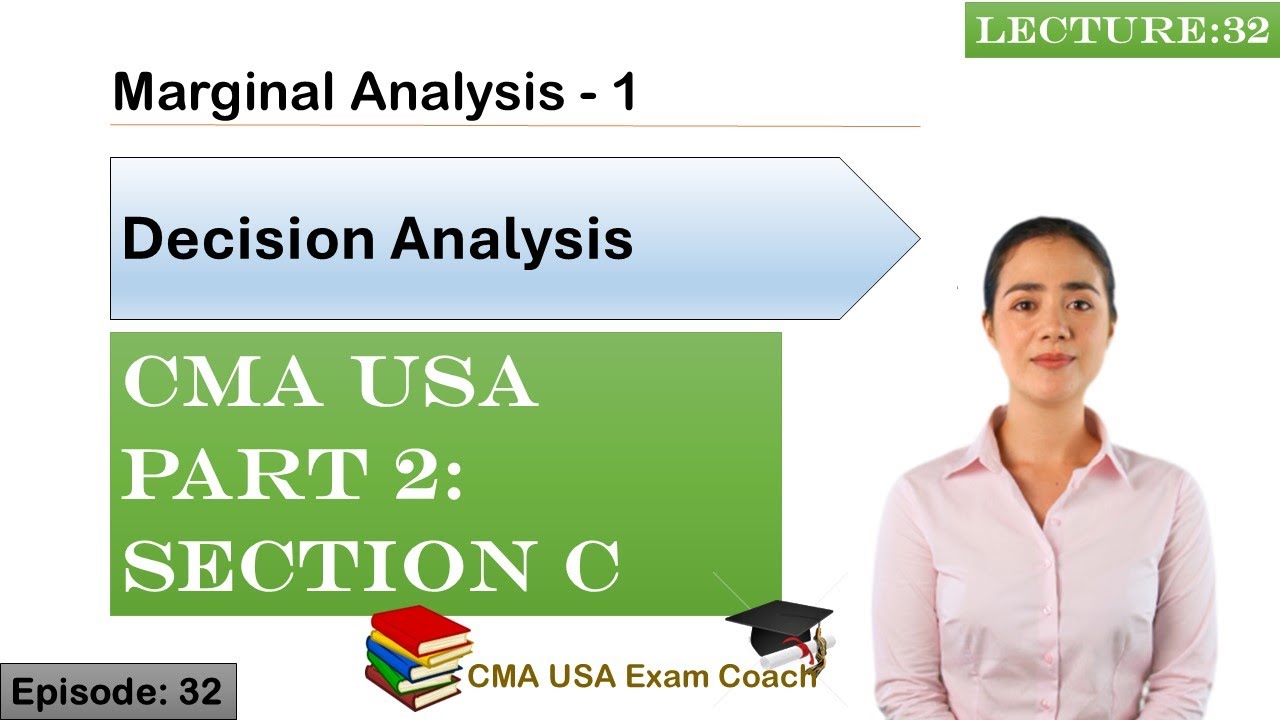 Marginal Analysis - 1 | Decision Analysis | Part 2 | Section C | Episode 32 | CMA USA